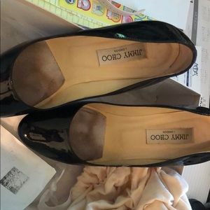 Jimmy Choo black Pate leather platform size 39.5